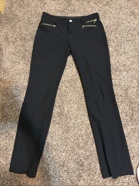 INC International Concepts Black Dress Pants with Gold Button